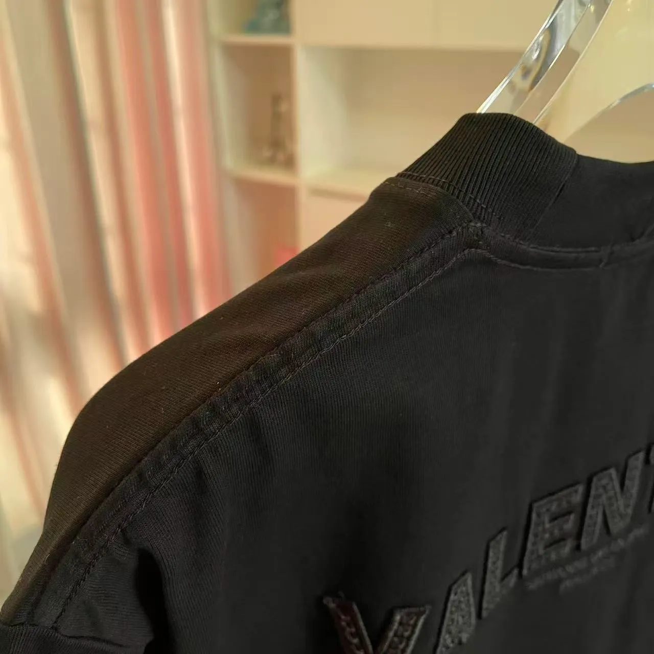 VALENTIN* 2026 New Arrival logo 300g T Same Style Size：S M L XL XXL ：Black White